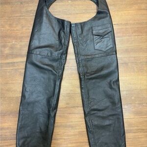 Bikers Dream Apparel Leather Motorcycle Chaps medium